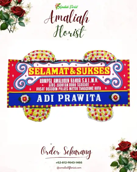 Papan Bunga Ucapan Selamat Ranca Sanggal